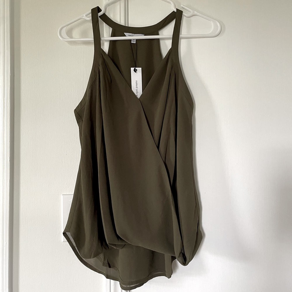 Naked Zebra Chiffon Top